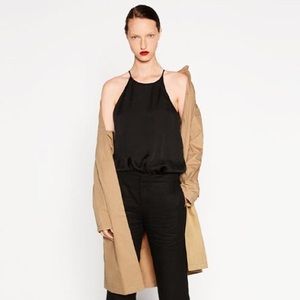 zara satin bodysuit